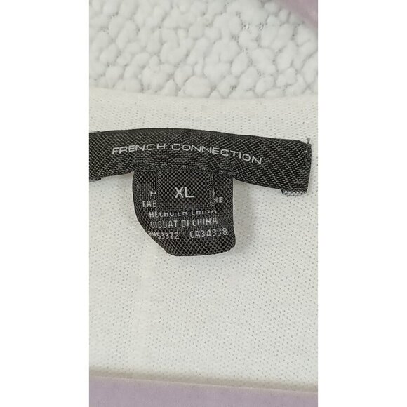 French Connection Women's Knit XL Ivory Pullover Sweater Acrylic Oversized - Picture 6 of 11